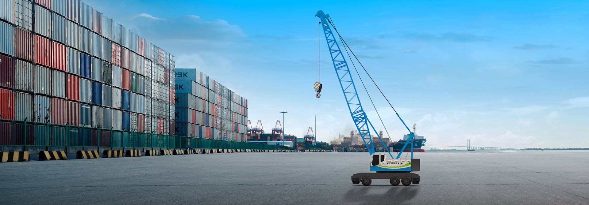 純電動港口輪胎起重機(jī)